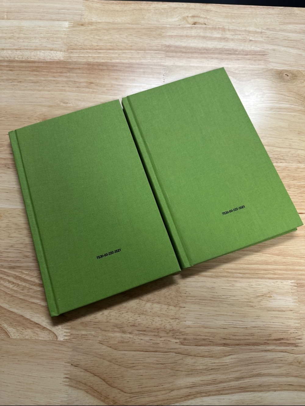 Green Book Hardcover Log Books Military Journal Tactical Notebook - Set of 2